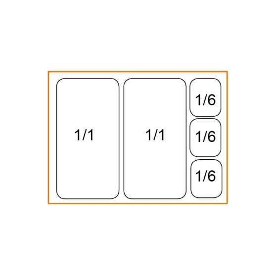 Saladette réfrigérée 2 portes sur groupe, Prof. 700 mm | Saladettes par ...